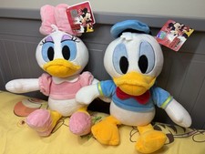 Disney Baby Donald & Daisy Duck Plush Toys Set New With Tags Smoke & Pet Free