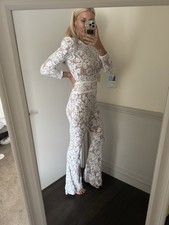 Nadine Merabi XS White Lace