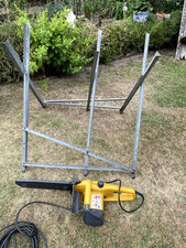 Electric Chain Saw and Saw Horse for log cutting