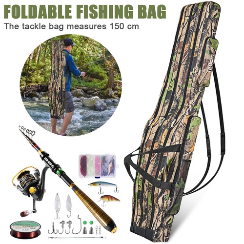 Fishing rod reel bag folding - bag,