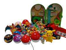 Pokemon Bundle Toys Figures Pokeballs Lanyards Carry Case Playset Toys Games