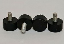 New Tubz Tower Vending Machine 4x Bolted Feet Stand - Black Rubber + Steel Bolts