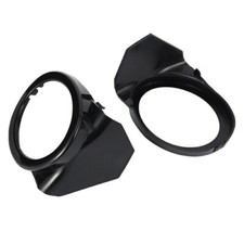 Pair For BMW E46 M-Sport Front Bumper Fog Light Surround Surroundings Cap Cover