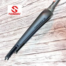 TOSEEK 700C Carbon Fiber Gravel Road Bike Fork Disc Brake 9mm QR Tapered UK