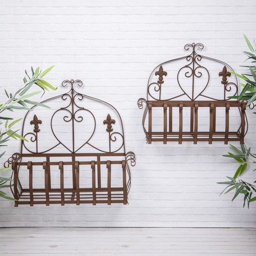 Large metal rustic - large, brown