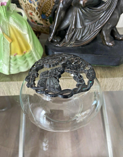 Vintage pewter and glass - vintage,