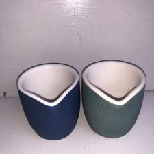 Two Heritage Mason Cash Mortar Bowl Only Blue and Green NO PESTLE