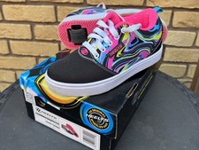 Heelys Pro 20 Prints Black Neon Pink Multi UK kids junior size 2 EU 34