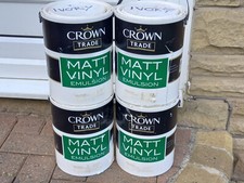 CROWN MATT VINYL EMULSION  5 LITRES X 4     ***IVORY***