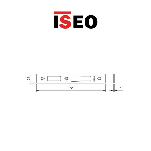 Counter plate for central lock - for,