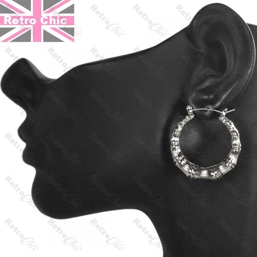 3cm bamboo hoops round creole - hoops,