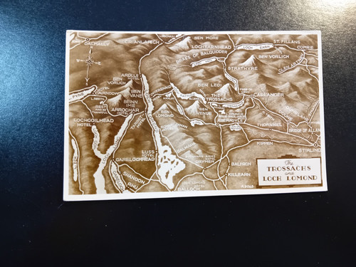 Old postcard maps - old, uk