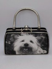 Westie Black and White Purse
