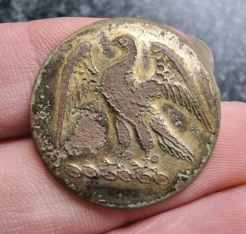 Antique livery button eagle - antique,