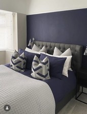 Pair Of Next Navy & Grey Luxe