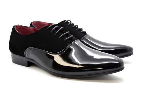 Mens formal patent - suede, party