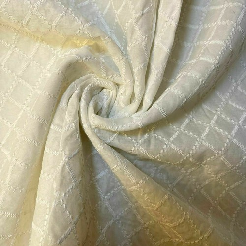 White 100 cotton broderie - white, 100%