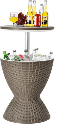 Rattan style outdoor cool bar - rattan,