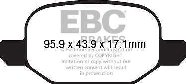 Ebc greenstuff rear brake - brake, pads