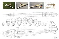 DFS Reiher scale glider plan set 1/6th scale