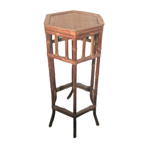 Vintage bamboo plant stand - plant,