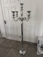 5ft Tall Silver Candelabra