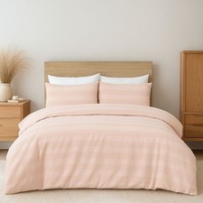 Waffle Striped Duvet Cover
