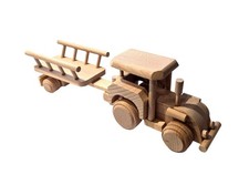 Handmade Wooden Tractor with