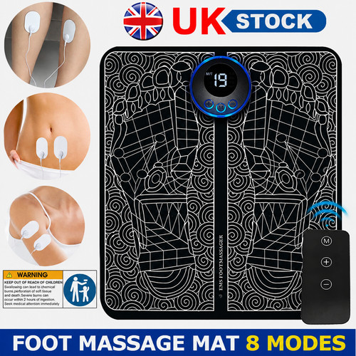 Electric ems foot massager pad - massager,