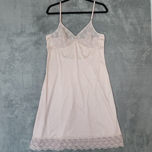 Warners pastel pink slip lace - warners,