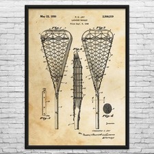 Lacrosse Stick Patent Wall