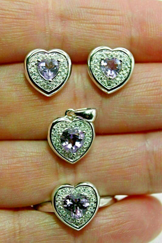 Silver amethyst pendant - silver,