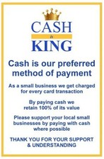 Cash Is King A5 Vinyl Sticker