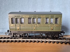 Hornby OOGauge R4135 SR Southern Railway 4-Wheel Coach Olive Green V.Good No Box