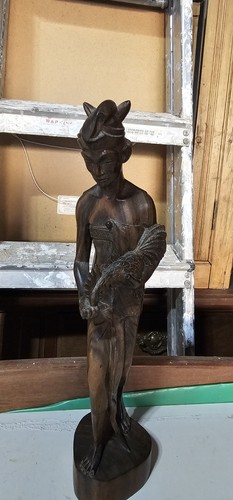 Carved wooden man figurine - man,