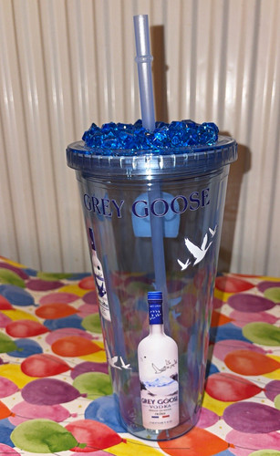 Grey goose logo plastic - grey,