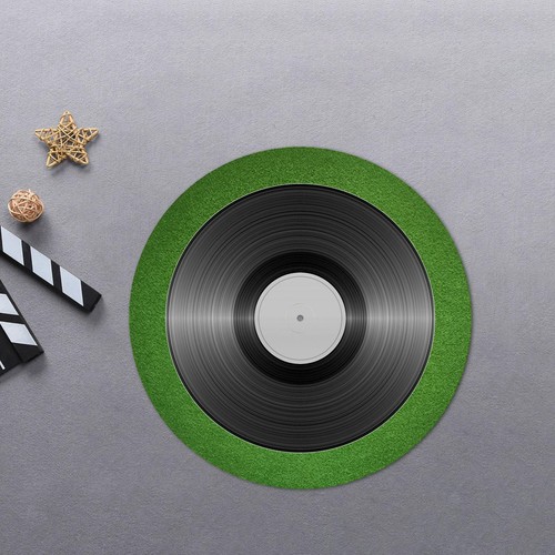 Recessed turntable mat - recessed,