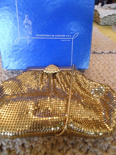 Vintage whiting davis gold - -,