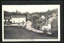 Old postcard Bourbon-Lancy, Un