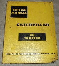 CAT CATERPILLAR D8 D8H TRACTOR DOZER SERVICE SHOP REPAIR MANUAL BOOK 35A 36A 46A