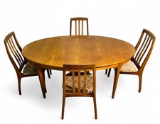 SUTCLIFFE TODMORDEN DINING TABLE AND CHAIRS TEAK SURF BOARD SURFACE MID CENTURY