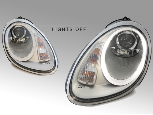 Silver led xenon projector - silver,
