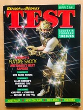 BENSON AND HEDGES TEST OFFICIAL SOUVENIR PROGRAM 1989/90 - P/B 