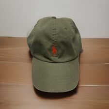BRAND NEW POLO RALPH LAUREN HAT KHAKI GREEN PONY BASEBALL CAP UNISEX ADJUSTABLE