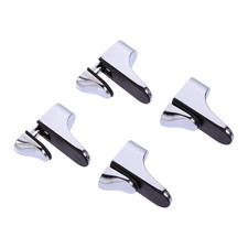 4 Pcs Zinc Alloy Glass Clip Adjustable Shelf Brackets Shower Clips Support