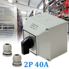 40Amp 2 Pole IP65 Enclosed