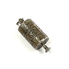 Sterling silver cylindrical - silver,