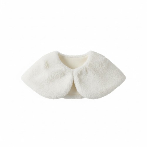 Girls white faux - faux, shrug