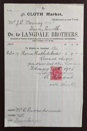 1902 langdale brothers cloth - brothers,