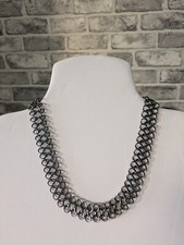 Pretty Silver Tone Chain Link Necklace By FREEDOM costume Jewellery